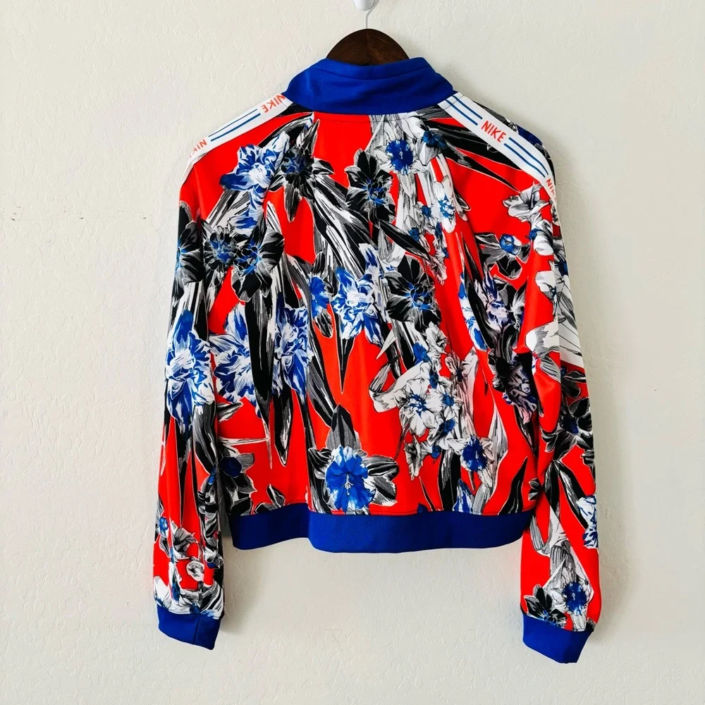 Nike Sportswear Hyper Femme‎ Floral Track jacket  Orange Red Blue White XL